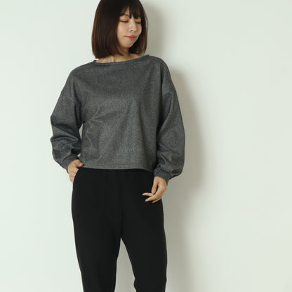 パフスリーブショートトップス　55225651