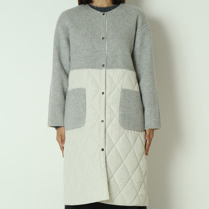 ウール＆キルトリバーシブルコート 55224550
