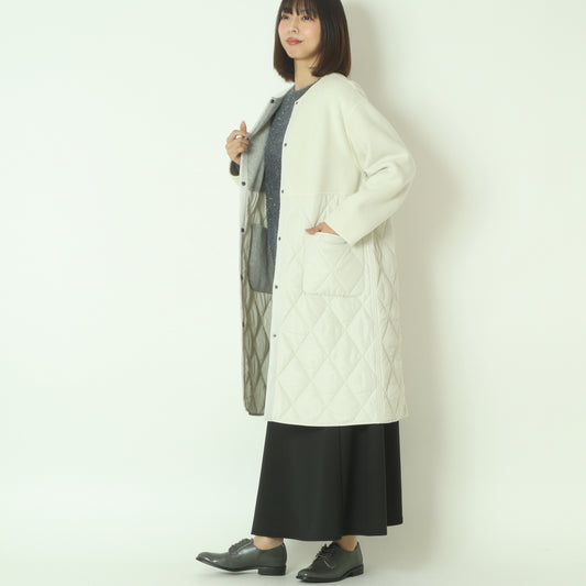 ウール＆キルトリバーシブルコート 55224550