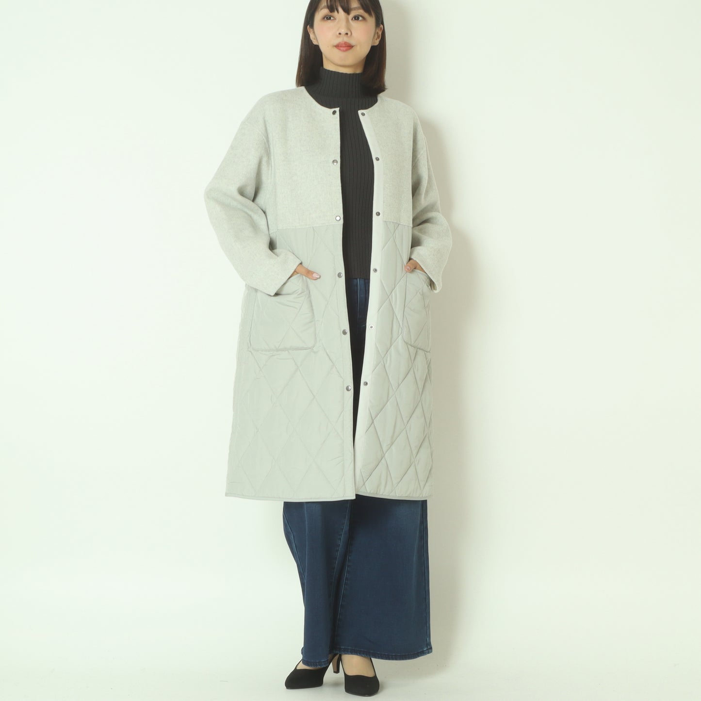 ウール＆キルトリバーシブルコート 55224550