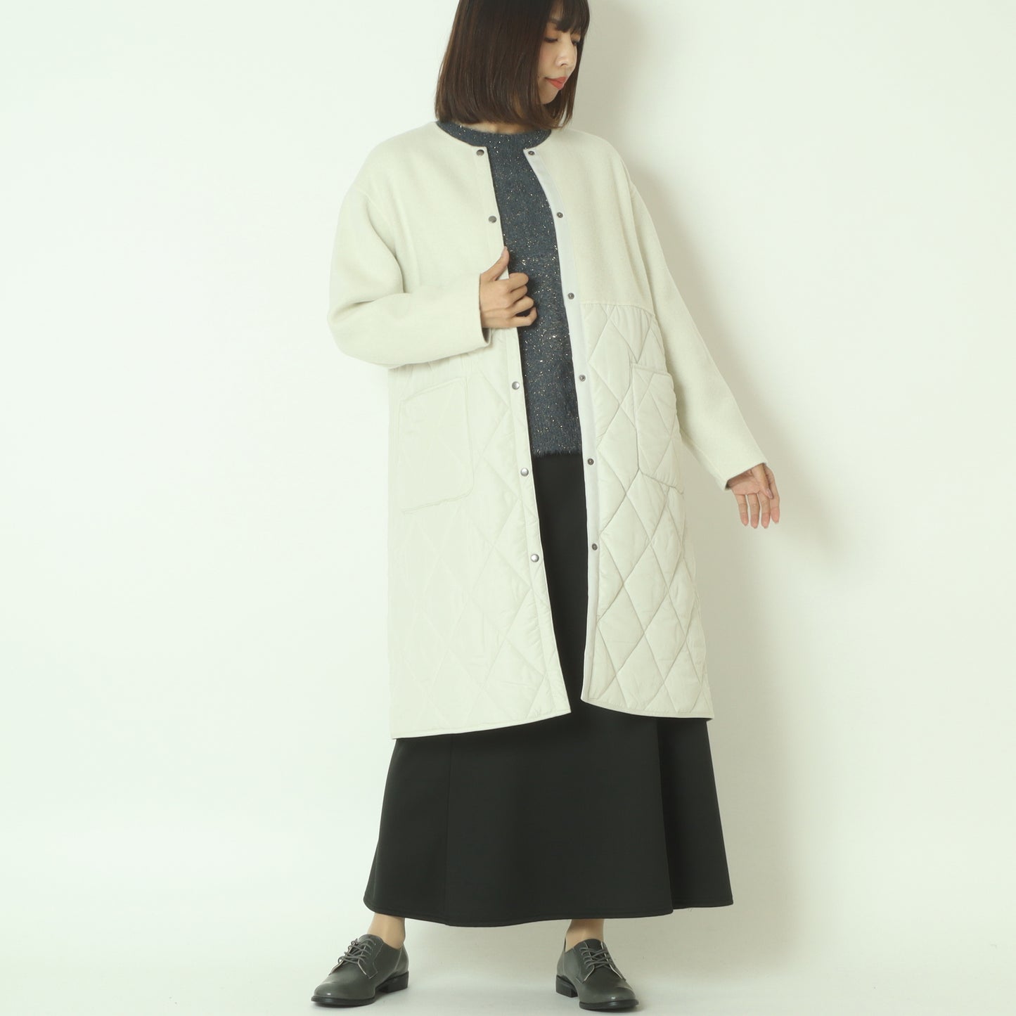 ウール＆キルトリバーシブルコート 55224550