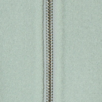 ノーカラーダブルジップロングコート  55224556