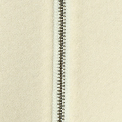 ノーカラーダブルジップロングコート  55224556