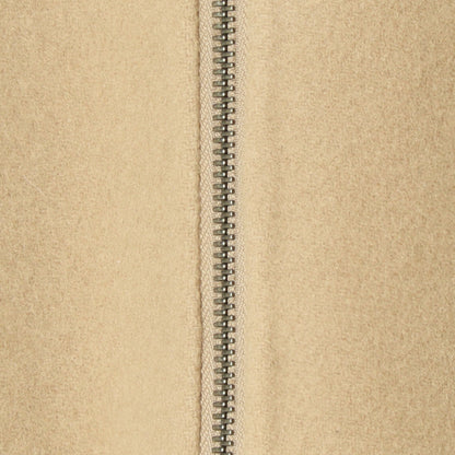 ノーカラーダブルジップロングコート  55224556