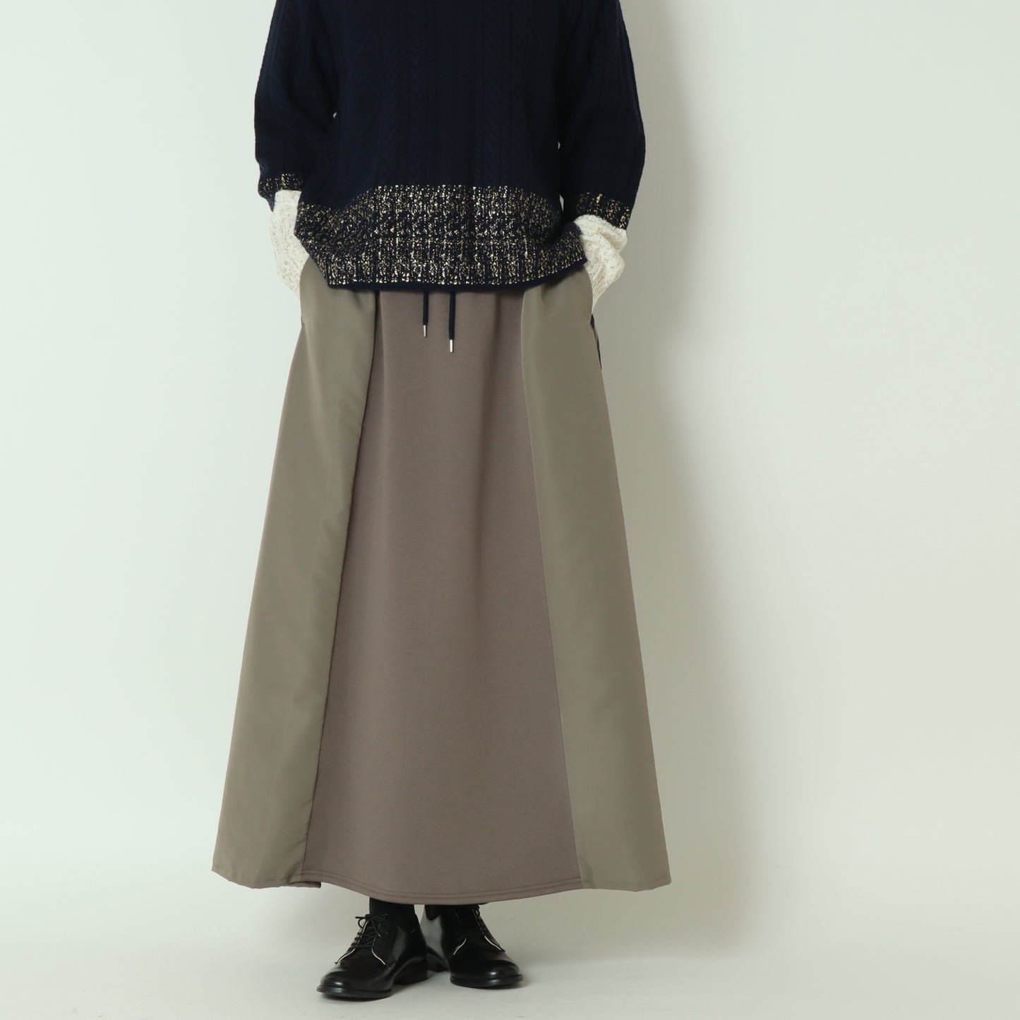 ドッキングデザインサイドラインスカート 55036523