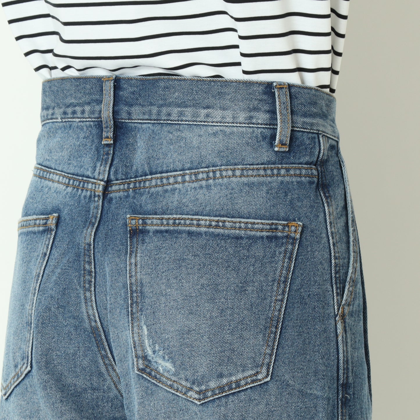 カーブシームデニムパンツ  Y234-31041