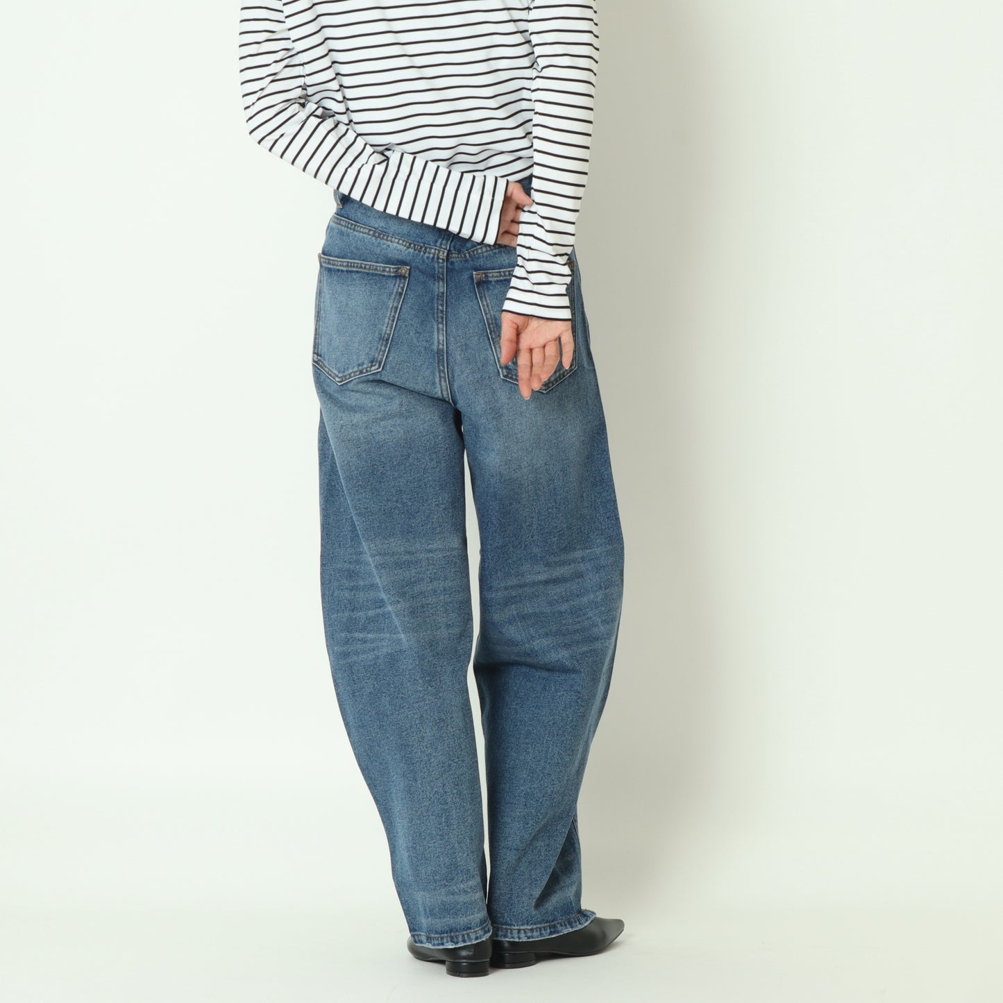 カーブシームデニムパンツ  Y234-31041