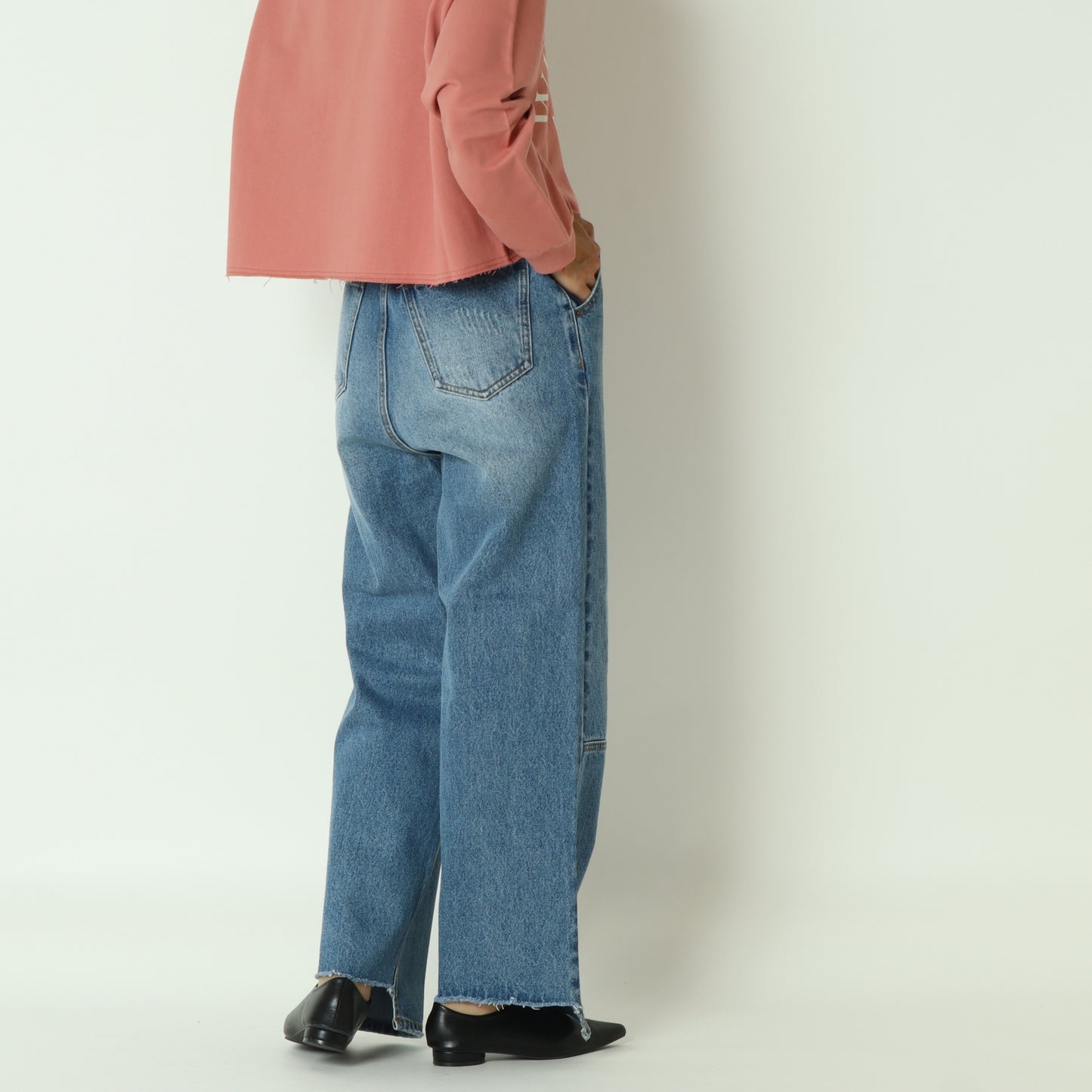 ハイライズタックワイドパンツ  Y253-31101
