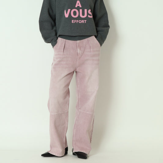 ハイライズタックワイドパンツ  Y252-31064