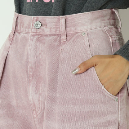 ハイライズタックワイドパンツ  Y252-31064