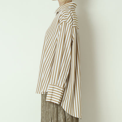 2WAYストライププリントシャツ　1555-218KK