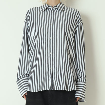 2WAYストライププリントシャツ　1555-218KK