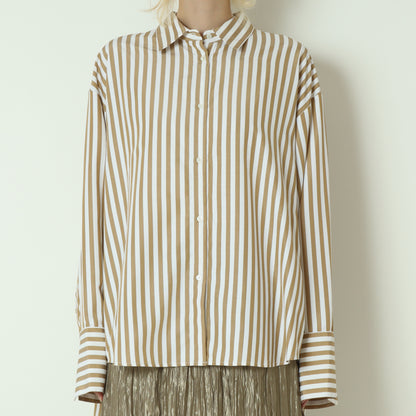 2WAYストライププリントシャツ　1555-218KK