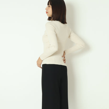 ストレッチリブボトルネックセーター  70572G