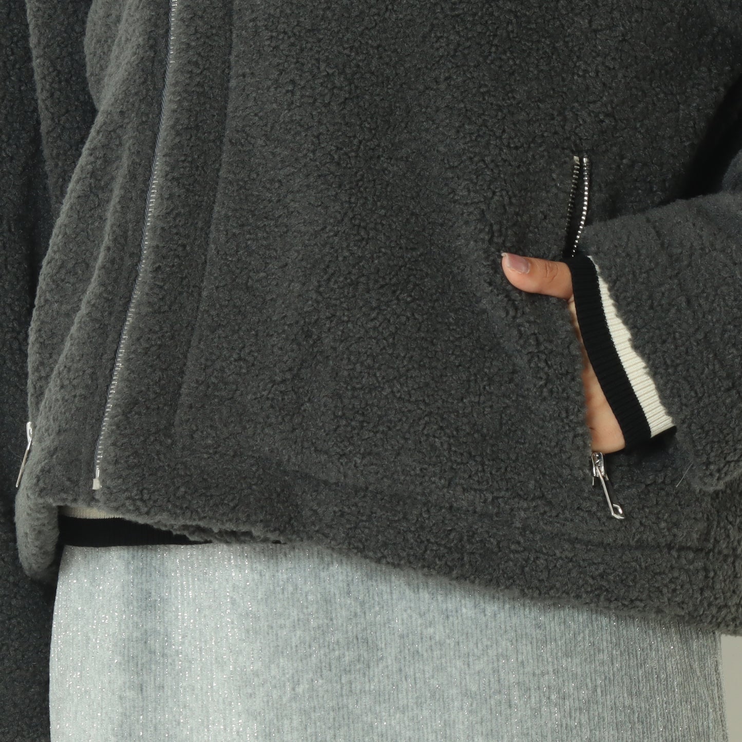 ライダースディテールボアジャケット  57110