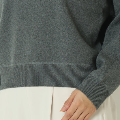 コットンカシミヤ混ニット  95195