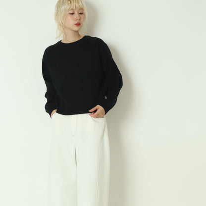 コットンカシミヤ混ニット  95195