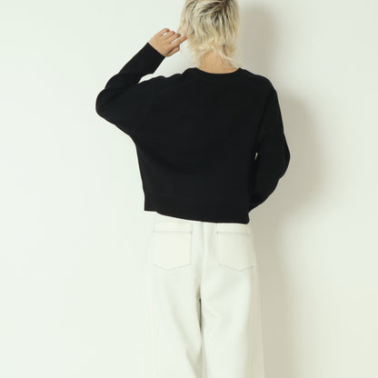 コットンカシミヤ混ニット  95195