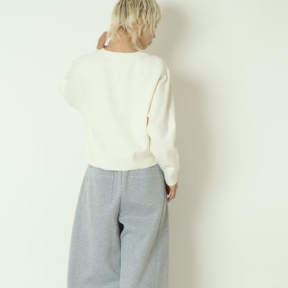 コットンカシミヤ混ニット  95195