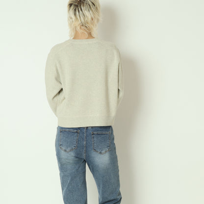 コットンカシミヤ混ニット  95195