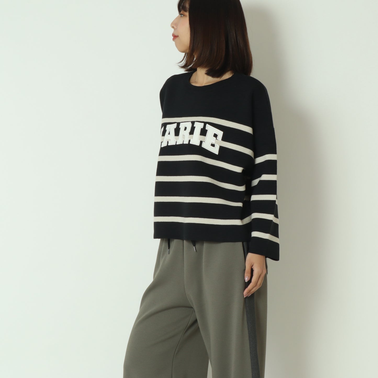 ボーダーロゴニット　95196