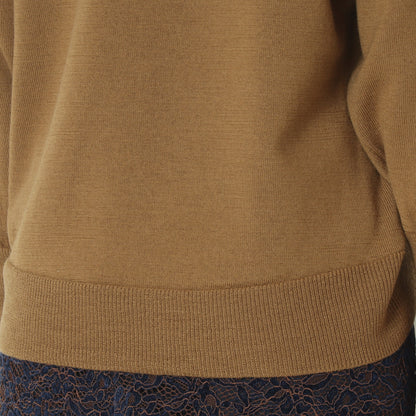 Vネックウールニットセーター 57143