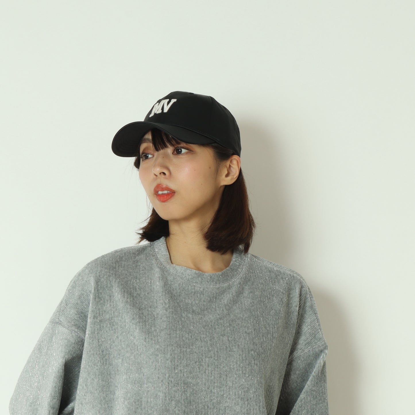 サテンMVキャップ   MGCP-25126-A