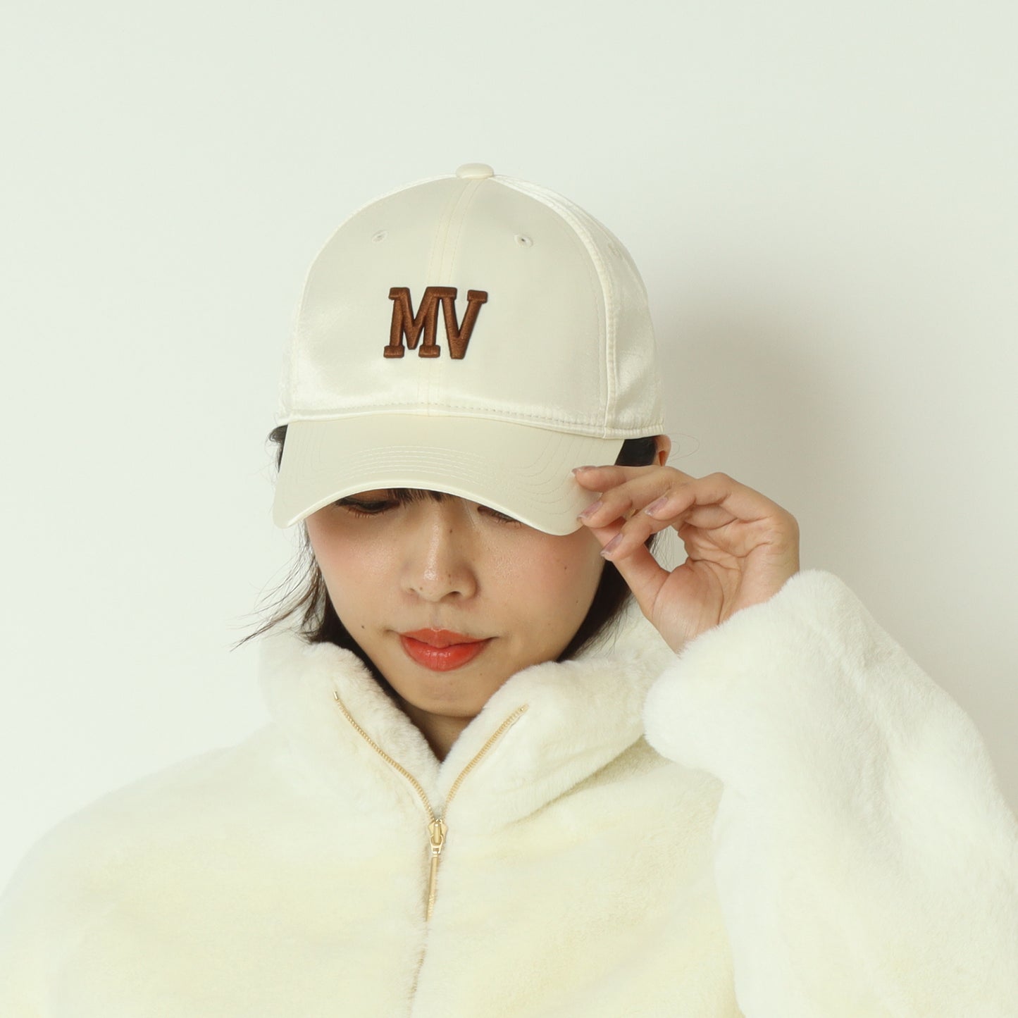 サテンMVキャップ   MGCP-25126-A