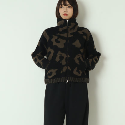 ジャガードニットブルゾン  MGKN-25130-A