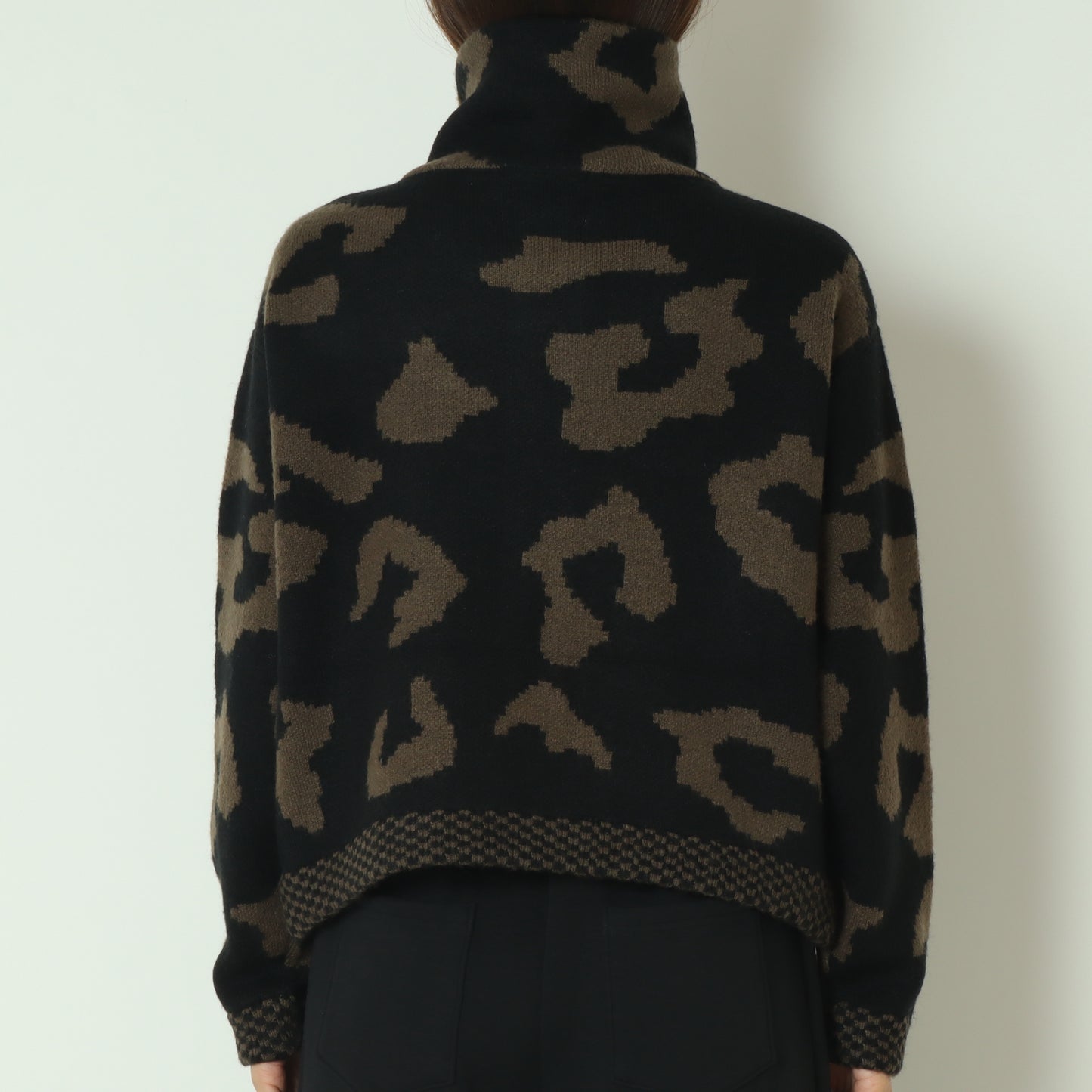 ジャガードニットブルゾン  MGKN-25130-A