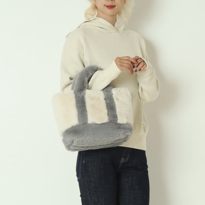 バイカラーファートートバッグ  100003390