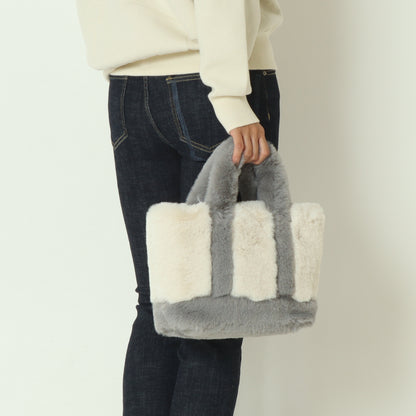 バイカラーファートートバッグ  100003390