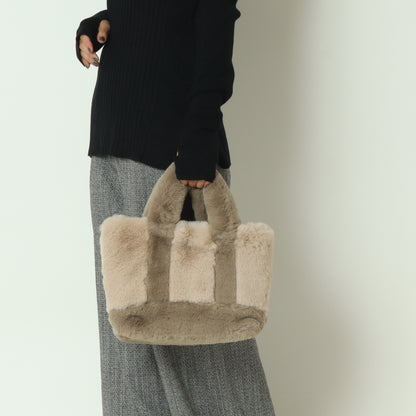 バイカラーファートートバッグ  100003390