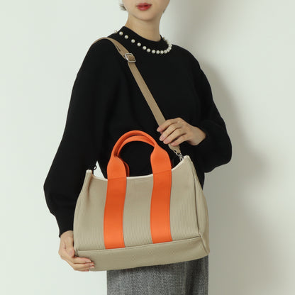 ジャガードニットスクエア2wayトート  100005001