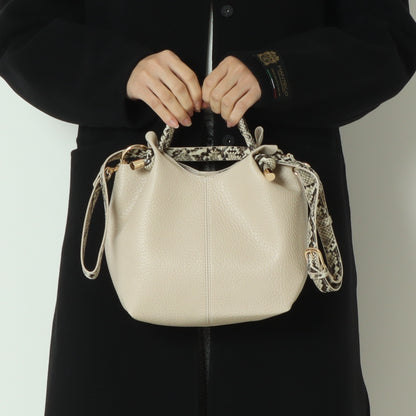 ポーチ付きノットハンドル2wayシボトート  100004200