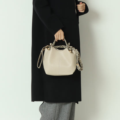 ポーチ付きノットハンドル2wayシボトート  100004200