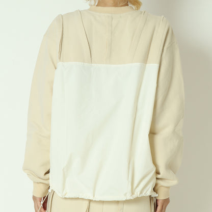 裾ドロスト付きスウェットトップス  25A-T-13