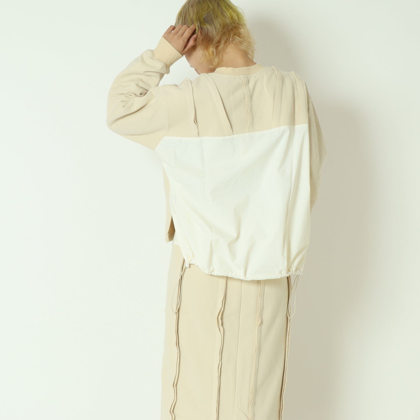 裾ドロスト付きスウェットトップス  25A-T-13