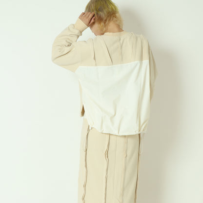 裾ドロスト付きスウェットトップス  25A-T-13