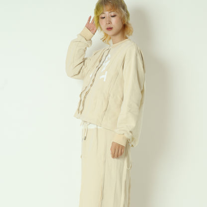 裾ドロスト付きスウェットトップス  25A-T-13