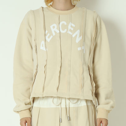 裾ドロスト付きスウェットトップス  25A-T-13