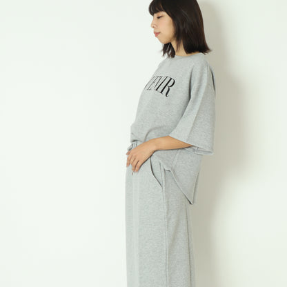 ロゴ刺繍半袖スウェットトップス　750332