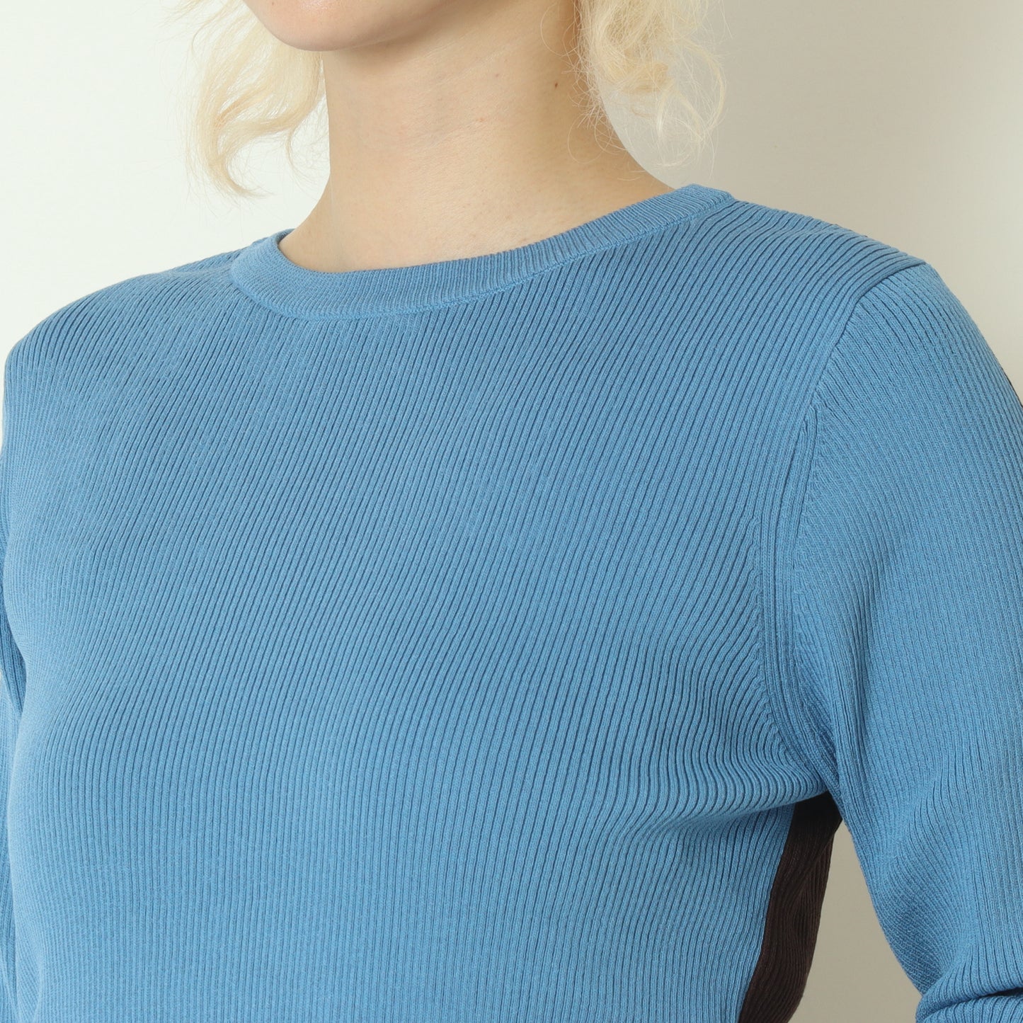 前後2WAY配色リブニット  256704