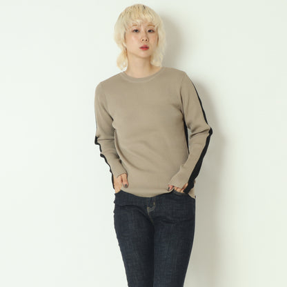 前後2WAY配色リブニット  256704