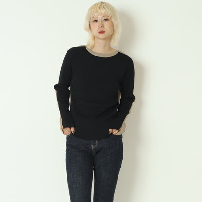 前後2WAY配色リブニット  256704