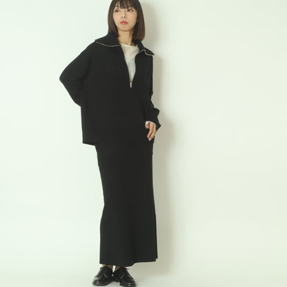 バックスリットニットスカート  256708