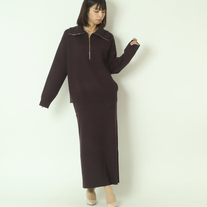 バックスリットニットスカート  256708