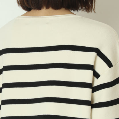 ボーダーWジャガードプルオーバー　256750