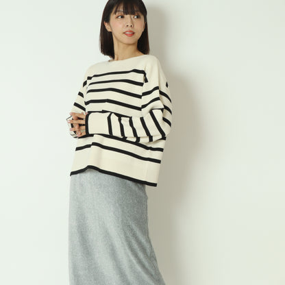 ボーダーWジャガードプルオーバー　256750