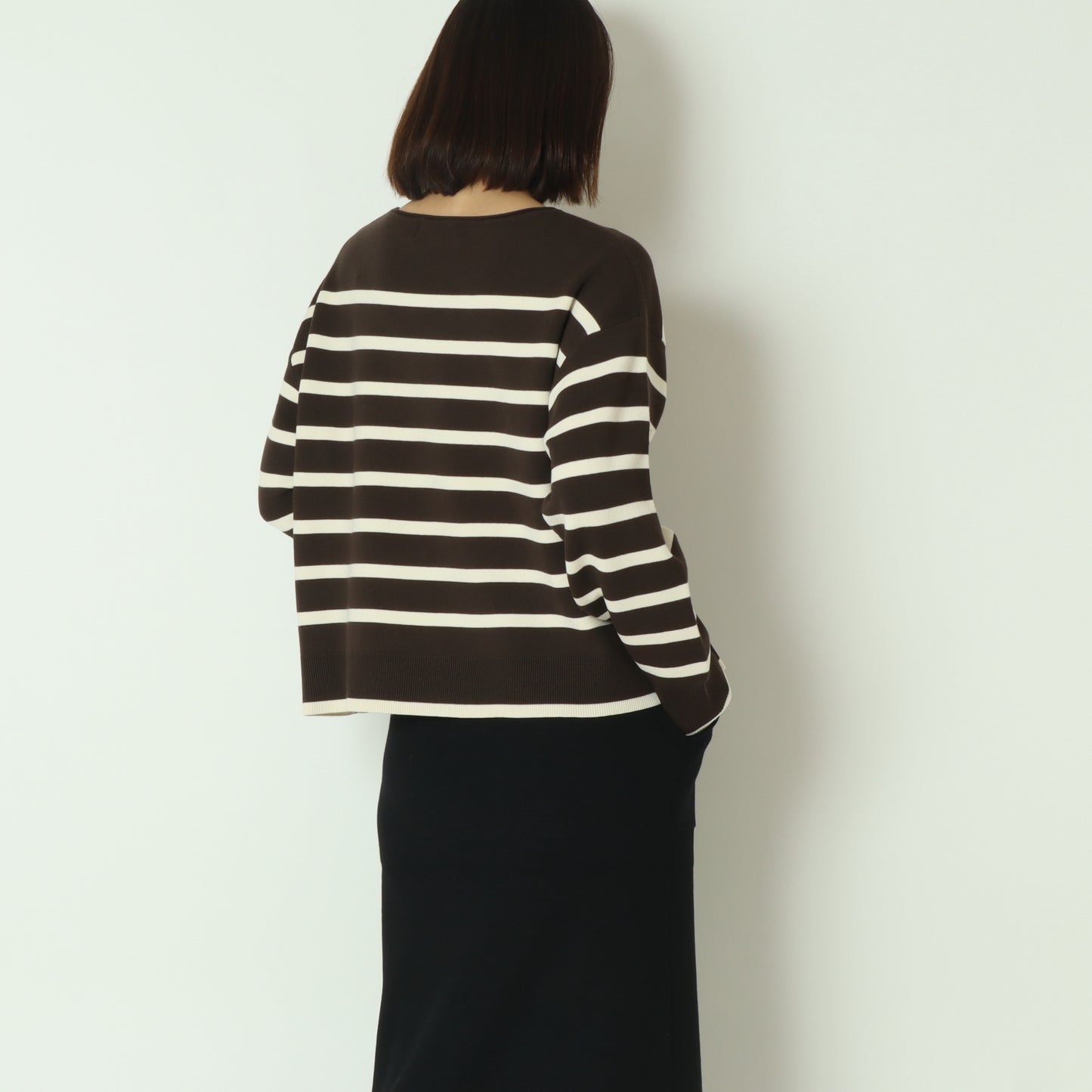 ボーダーWジャガードプルオーバー　256750